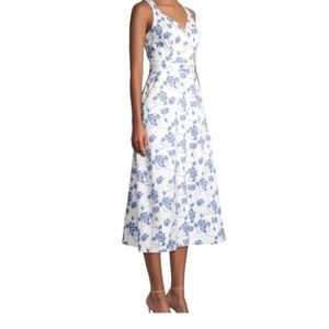 Equipment Olesia White Midi Dress New Size 8 Fit And Flare